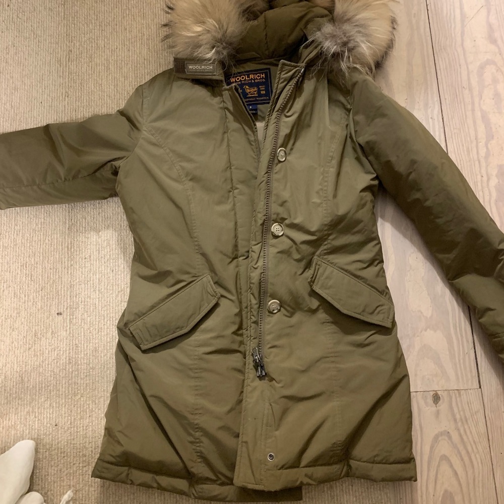 Woolrich Down Jacket with Fur Hood